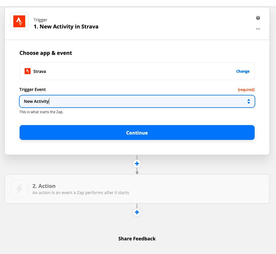 select trigger event